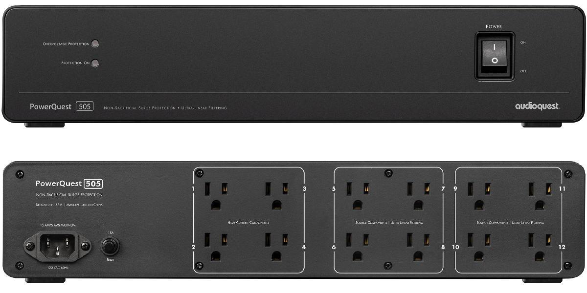 PowerQuest 303/505 front and rear panels