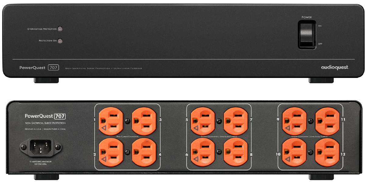 PowerQuest 707 front and rear panels